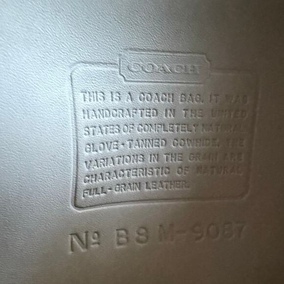 Vintage Coach Metropolis Zip Bag White 9087 Shoulder Bag Crossbody - Picture 9 of 10